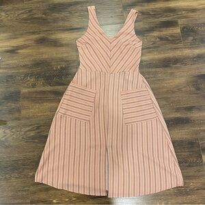 Knee length striped dress